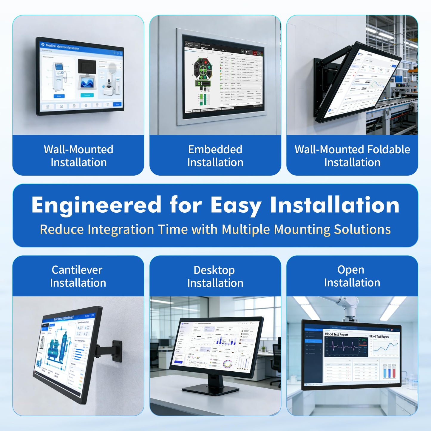 15.6" All-in-One Industrial Panel PC, Android 12 Fanless Tablet RK3399 4GB RAM/64GB ROM, Rugged Embedded Touchscreen Computer 1920 * 1080 IPS，WiFi 5 Bluetooth 4.2 for Automation/Kiosk/Bar/Warehouse