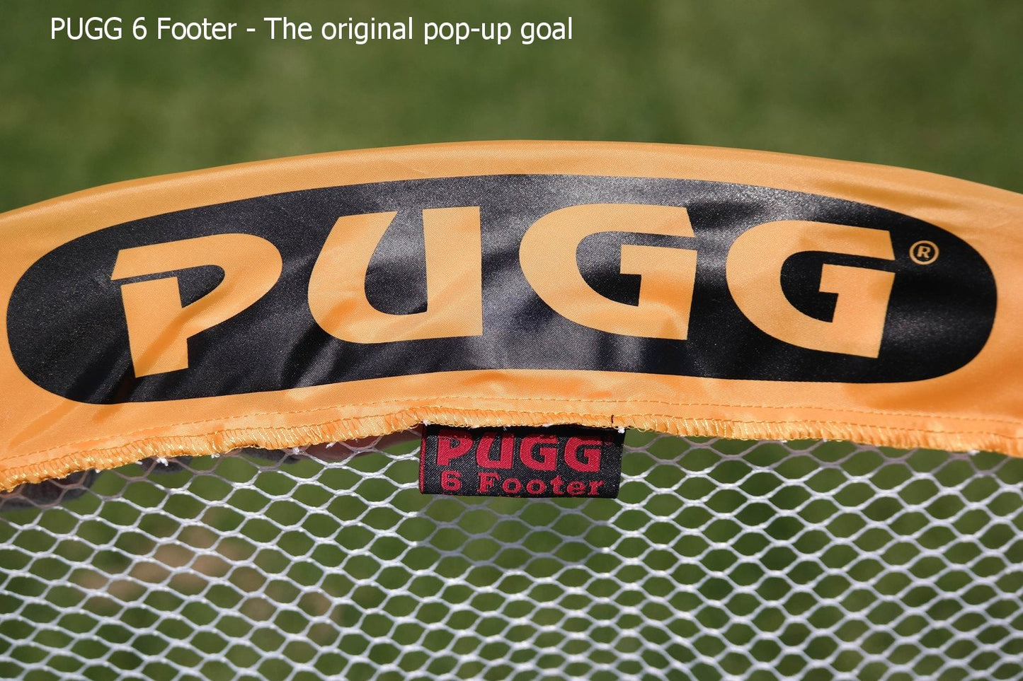 PUGG 6 Foot Pop Up Soccer Goal, Portable Training Football Knitted Poly Net Equipment, The Original Pickup Game Goal, Includes Two Goals & Bag