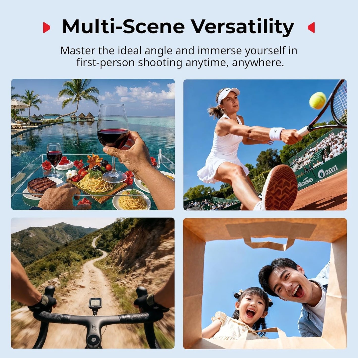 SMALLRIG Insta360 3S, Magnetic Mount for DJI Osmo Nano, for GO with Neck Strap, Wrist Strap, Anti-Loss Hanging Hole