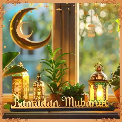 Amyhill 19 Inch Ramadan Eid Mubarak Table Decor Ramadan Mubarak Letter Wooden Tabletop Centerpiece Islamic Decoration Sign for Home Office Party Decorations