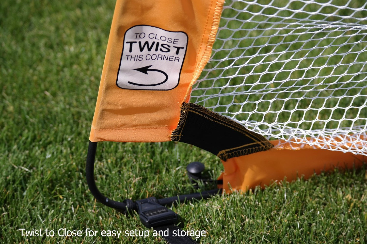 PUGG 6 Foot Pop Up Soccer Goal, Portable Training Football Knitted Poly Net Equipment, The Original Pickup Game Goal, Includes Two Goals & Bag