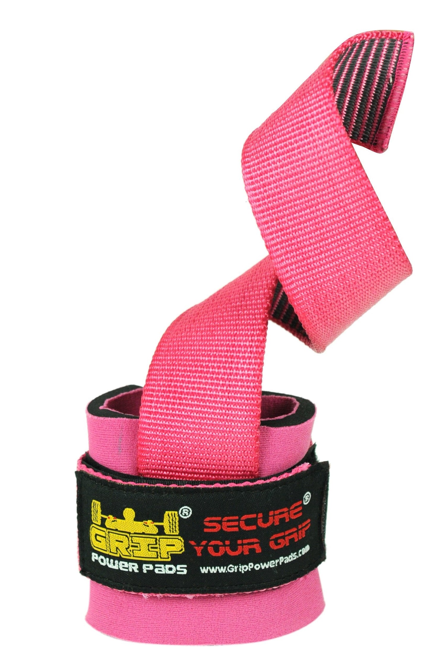 Best Heavy Duty Lifting Straps Neoprene Padded 1 Pair Wrist Wraps & Rubbery Grip Support Straps & Cotton Coated Rubber on One Side Alternative to Power Lifting Hooks Weightlifting Grip Pad