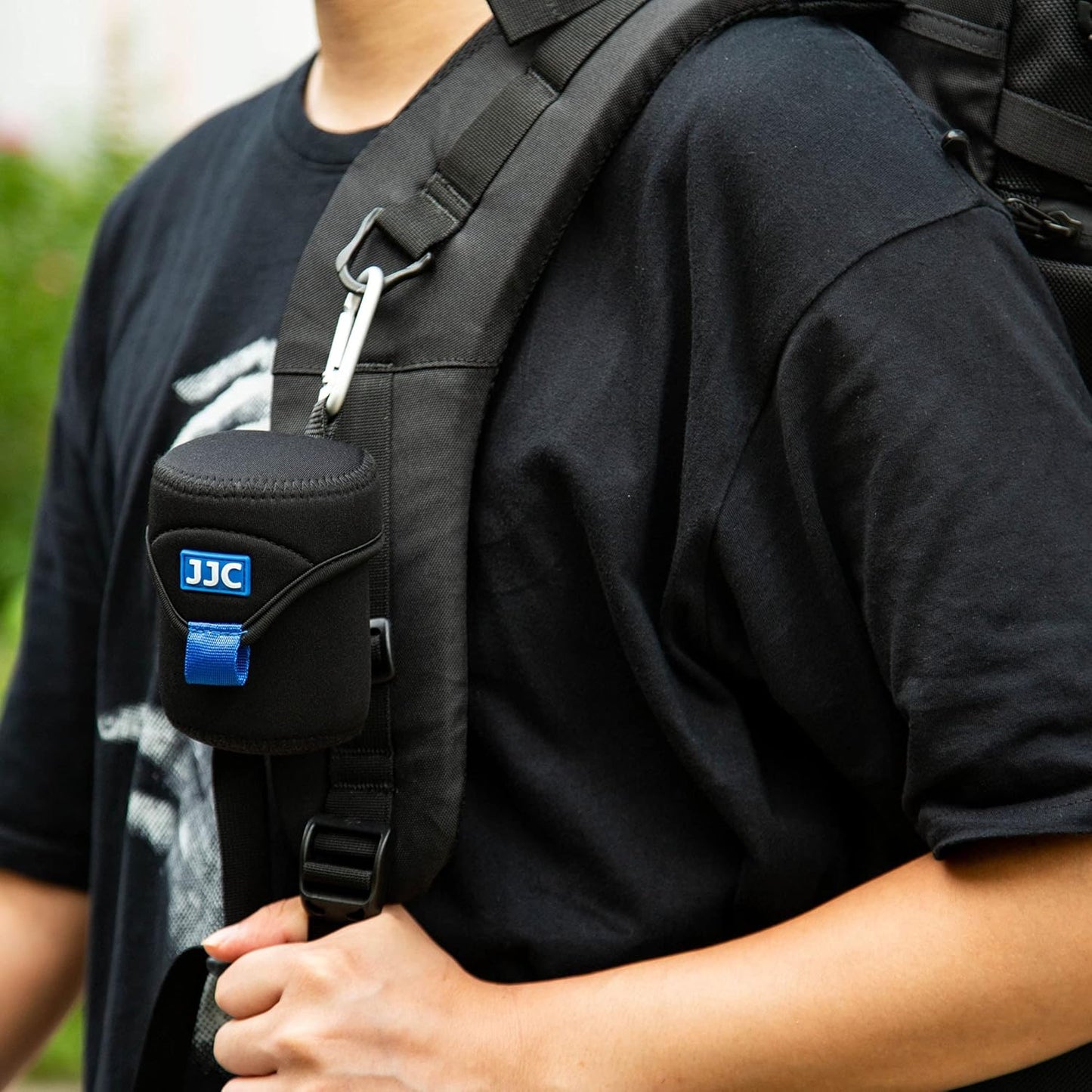 2.6 3.1(D 50mm f/1.8, 55mm f/1.8, 56mm f/1.4 JJC Water Resistant Neoprene Camera Lens Pouch Case, Fold-Over Lens Bag