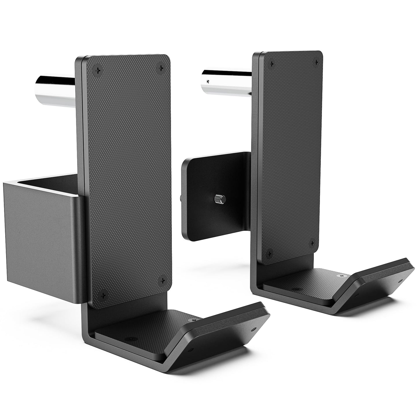 Synergee J-Hooks for Power and Squat Racks. 3x3 J-Cups Designed for 1” or 5/8 Hole. J-Hooks for Power Lifting, Squats and Presses. Sold in Pairs.