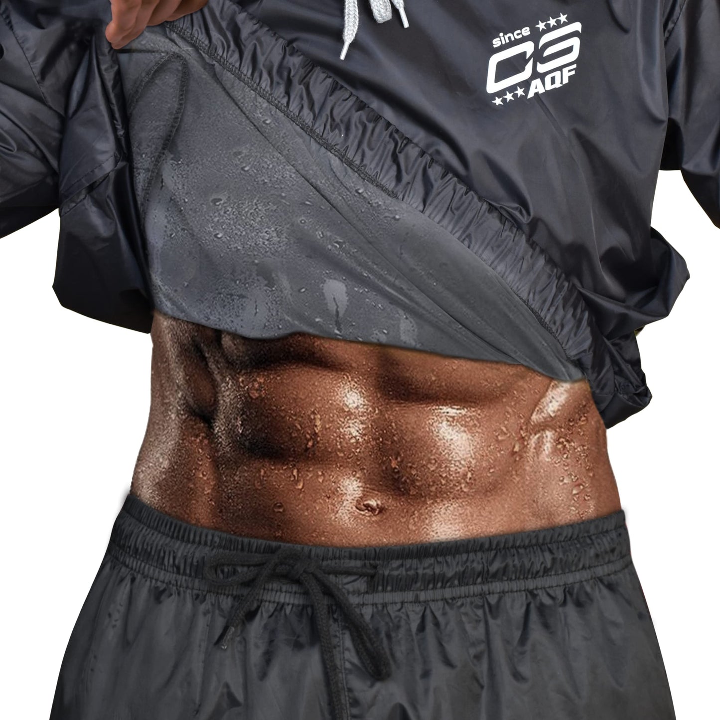 AQF Sauna Suit for Men & Women - Heavy Duty Weight Loss Sweat Suit Fat Burning- Full Body Slimming Exercise Track Suit for Boxing, MMA, Fitness & Gym Workouts