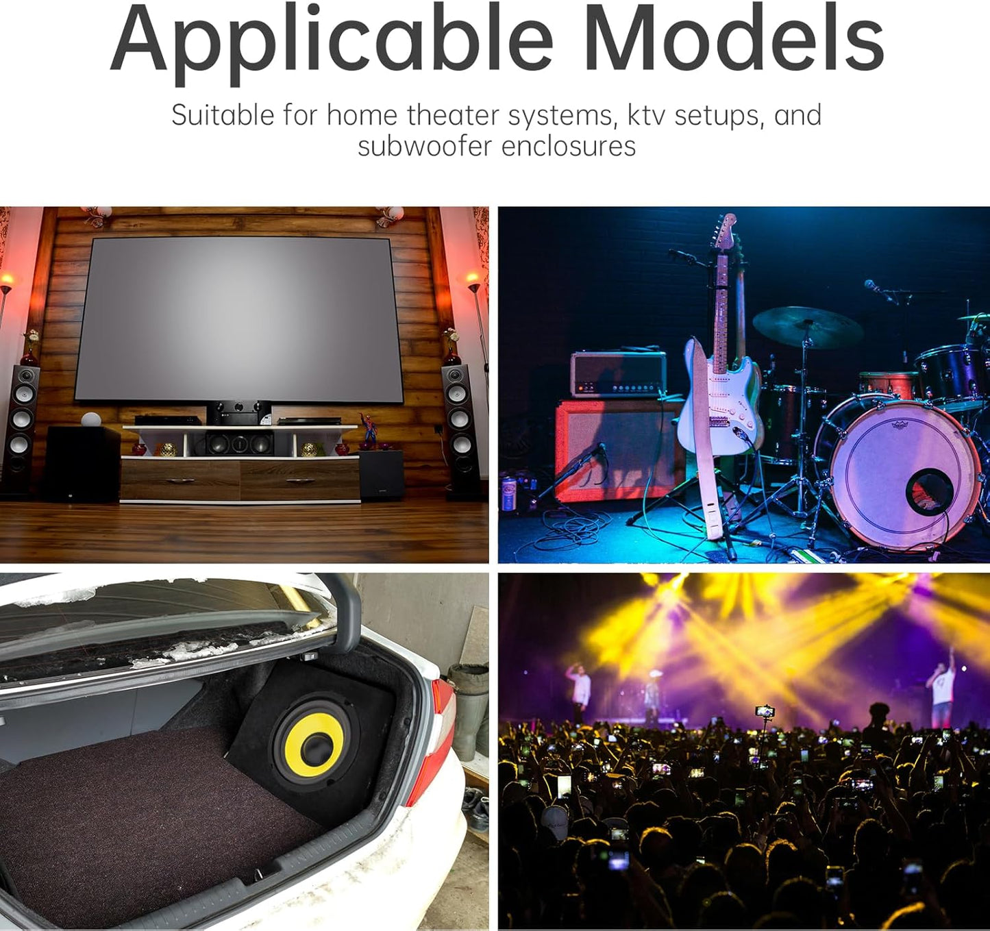 DriSentri 5 Inch Bass Loudspeaker Woofer Speaker, Car Speakers Wide Frequency Response Car Audio Stereo Speaker for Car