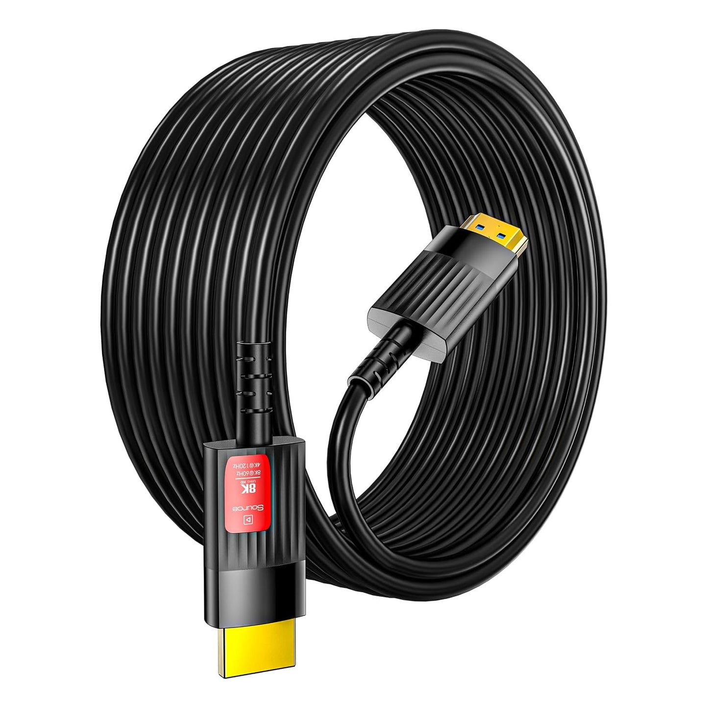 20FT/6M, 2.1 48Gbps 8K@60Hz 4K@120Hz 2.2&2.3/Dolby Fiber Optic HDMI Cable Long HDMI Cable Support High Speed Dynamic