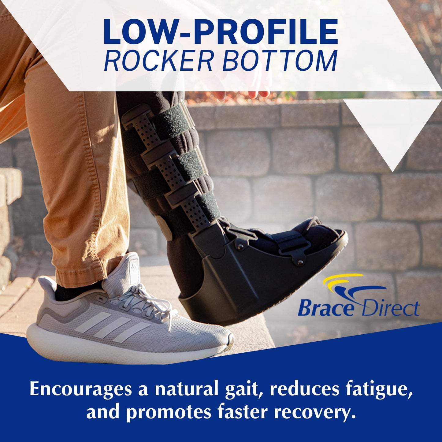 Brace Direct CAM Walker Boot - Tall Orthopedic Walking Boot for Fracture, Sprained Ankle, and Injury Recovery (X-Small - US Shoe Size Men 3-4 / Women 4-6 / Youth 3-4)