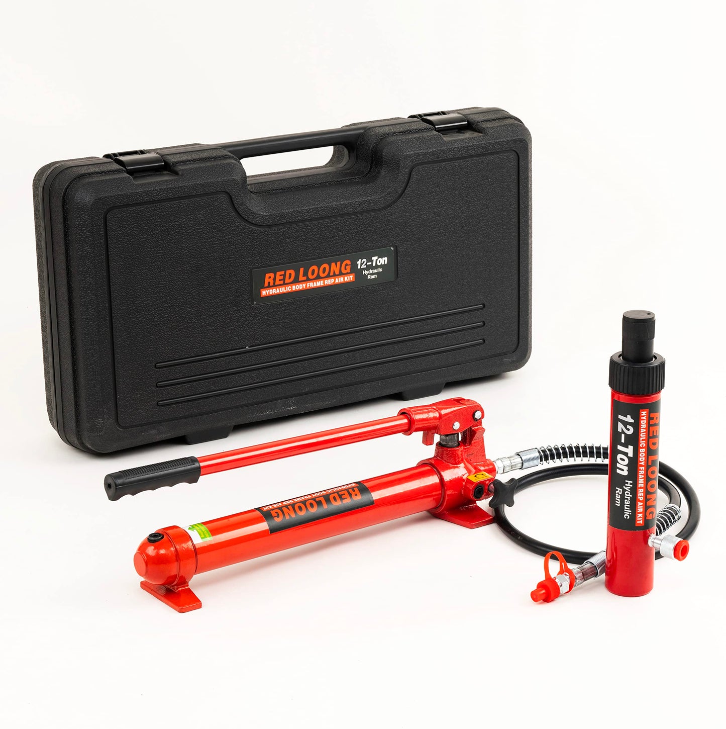 REDLOONG 6-20 Ton Porta Power Hydraulic Jack Kit, Heavy Duty Hydraulic Ram & Pump Set, Auto Body Frame Repair Tool with Extension Tubes for Car, Truck & Garage (tons, 12T)