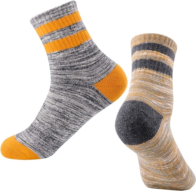 FEIDEER Women's Hiking Walking Socks, Multi-pack Outdoor Recreation Socks Wicking Cushion Crew Socks