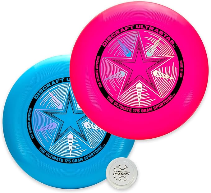 Discraft Ultrastar Ultimate Discs 1 & 2 Packs, Standard Size, for Competitive & Casual Play