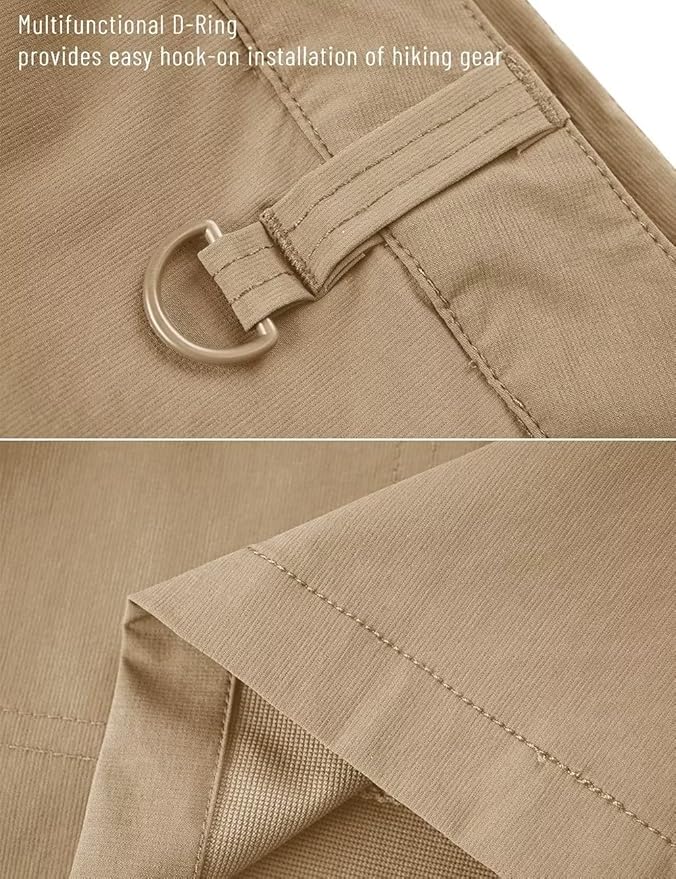 MAGCOMSEN Men's Hiking Cargo Shorts Quick Dry Lightweight 9" Golf Shorts Summer Casual Work Outdoor with 5 Zipper Pockets