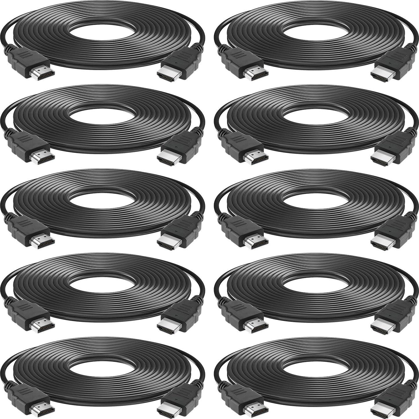 Spofit 10 Pack 3ft, 18Gbps Cord,1080p@60Hz,Dolby PS3,TV, HDMI Cable High Speed HDMI Braided TrueHD,DTS-HD Compatible