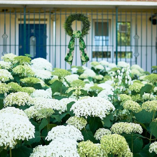 Elegant Wreath Sash - Satin Blank Sashes for Embroidery | Indoor/Outdoor Home Decor (White & Green)