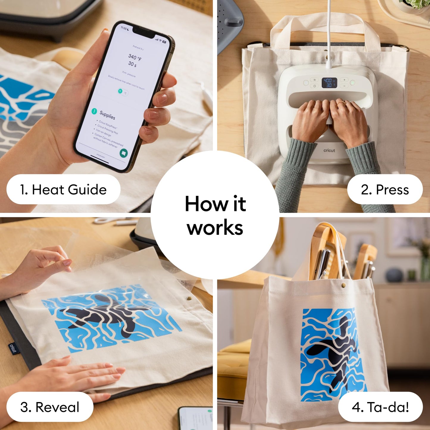 Cricut EasyPress 2 (SE) – 9 in x 9 in Heat Press + Cricut EasyPress Mat, 12 in x 12 in - Heat Transfer Machine for T-Shirts, Tote Bags, Baby Clothes, Decor, & More - Easy to Use - Taupe