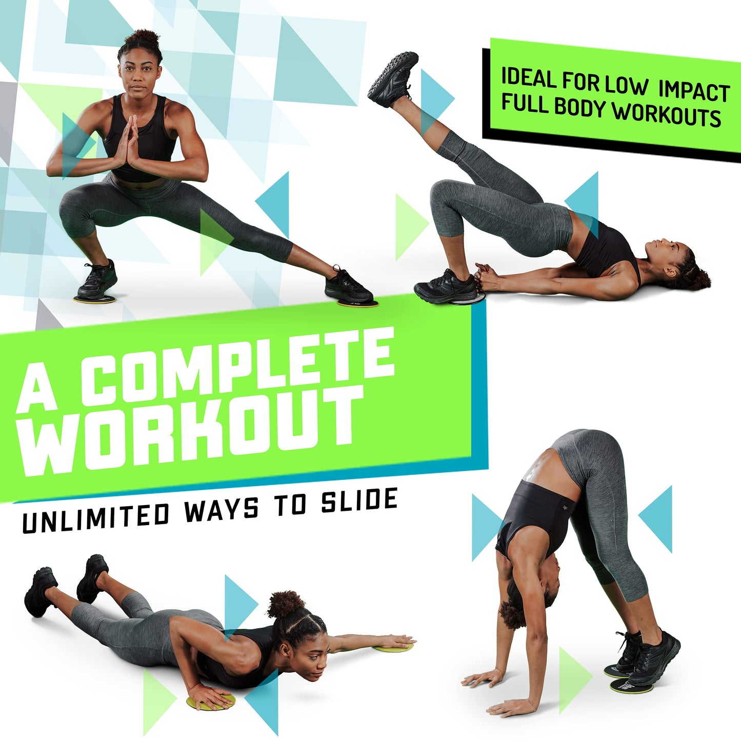 Elite Sportz Equipment Core Sliders, Exercise Gliding Discs for Strengthening, Dual Sided Gliders for Carpet & Hardwood Floors, Strength Training Equipment