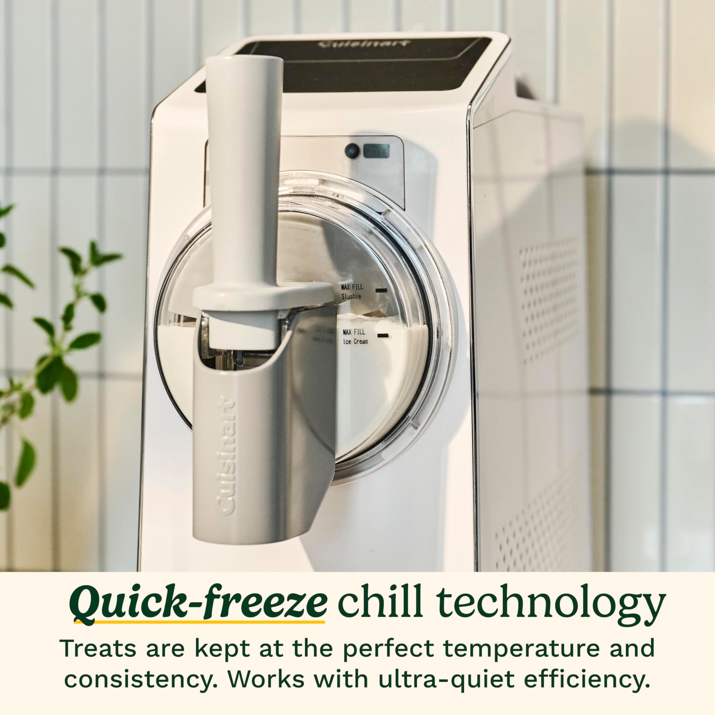 Cuisinart 6-in-1 Slushy & Soft-Serve Maker, Ice Cream Maker Machine Makes Soft-Serve Ice Cream, Slushies, Sorbet and More, Quick-Freeze Chill Technology Maintains Perfect Temperature, ICE-200