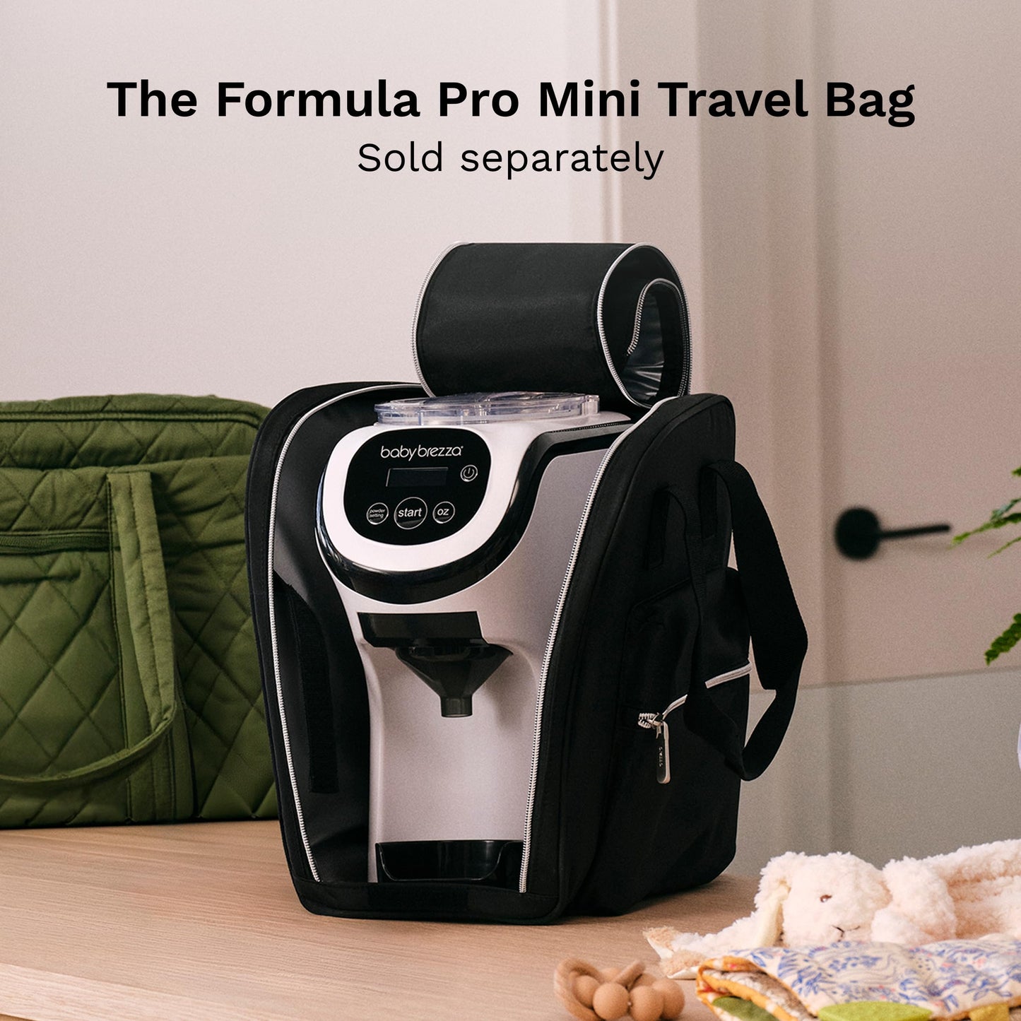 Baby Brezza Formula Pro Mini Baby Formula Mixer Machine Fits Small Spaces and is Portable for Travel– Bottle Makers Makes The Perfect Bottle for Your Infant On The Go, White