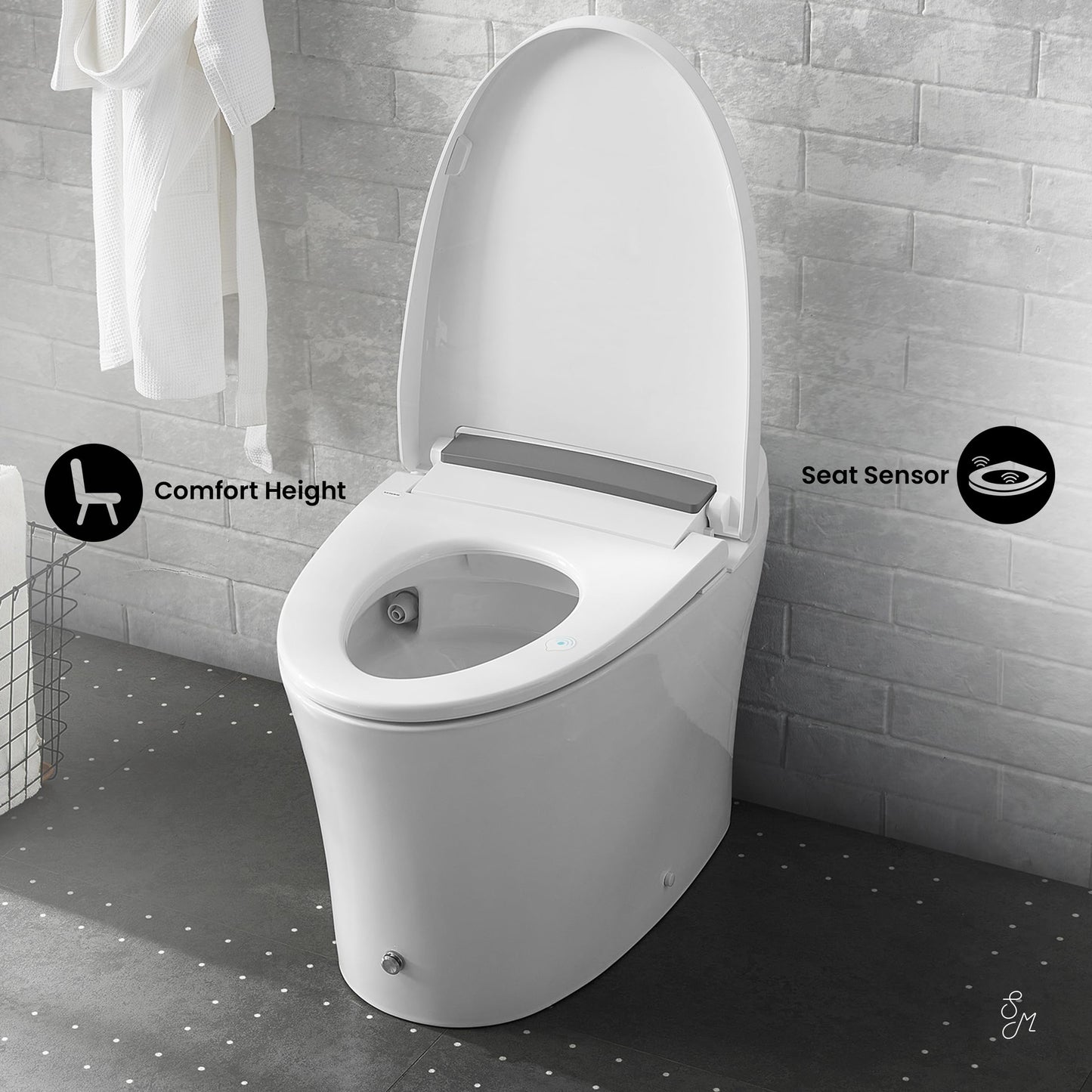 Swiss Madison Hugo Smart Toilet, Touchless Vortex™ Dual-Flush 1.1/1.6 gpf Tankless Toilets for Bathroom