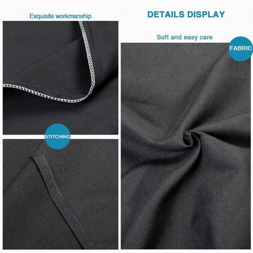 FLXXIE Pillow Cases - Soft Microfiber Queen Pillow Covers | Wrinkle Resistant, 2-Piece Set, 20x30, Black