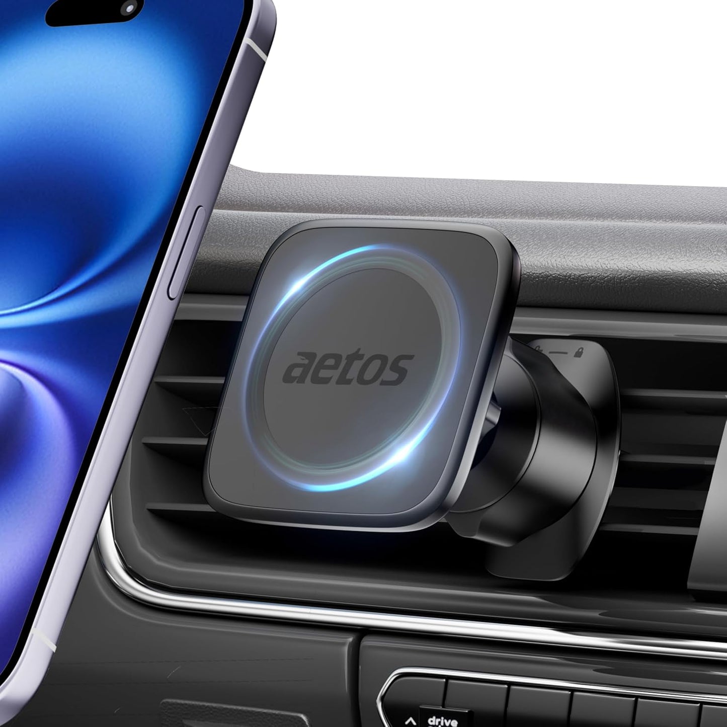 aetos 20 N52 17 16 15 14 13 12 for MagSafe Car Mount. Elegant Magnetic Air Vent Phone Holder with Strong Magnets