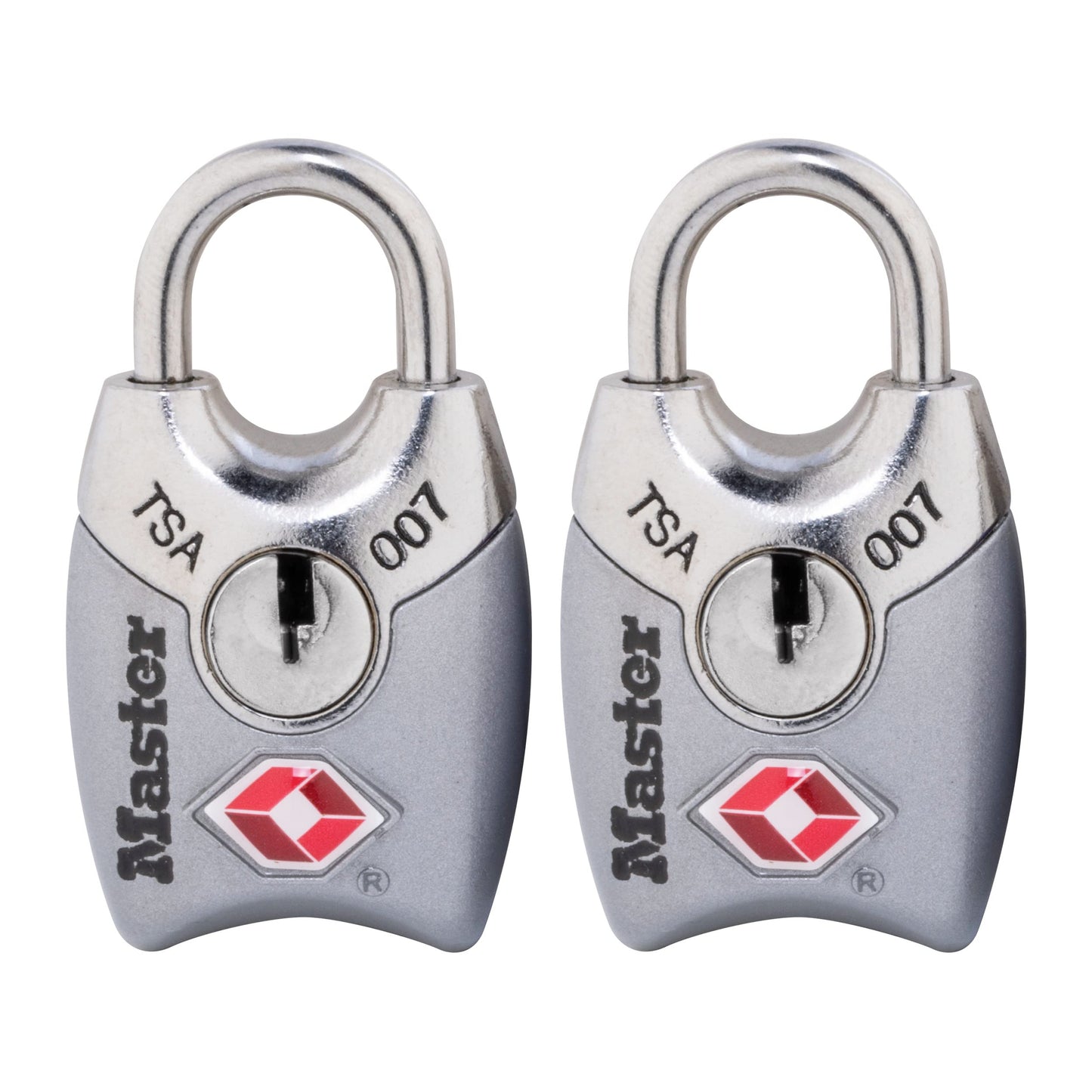 Master Lock 4689T TSA Approved Keyed Lock, 2 Pack, Colors May Vary & 4688D Set Your Own Combination TSA Approved Luggage Lock, 1 Pack, Blue