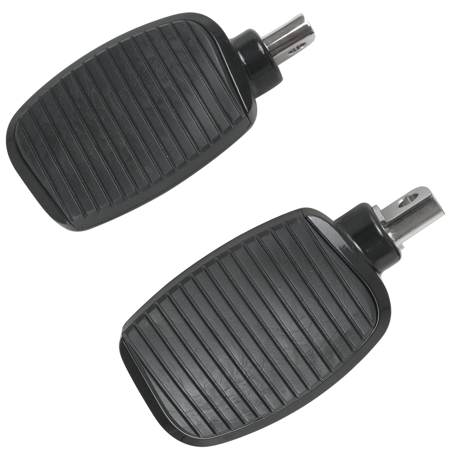 SWESGI Motorcycle Passenger Mini Board Floorboards Footpegs Pedals Footrests Highway Pegs with Anti-Slip Rubber Universal for Harley Davidson Dyna Touring Honda Suzuki Yamaha Triumph (Black)