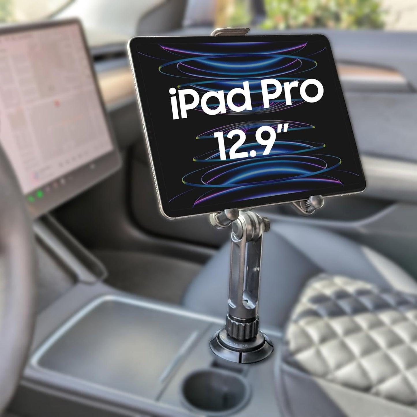 Cellet Cup Holder Tablet Mount, Car Cradle Holder Compatible for All iPad, Pro, Air, Mini Samsung Galaxy Tablet, Amazon