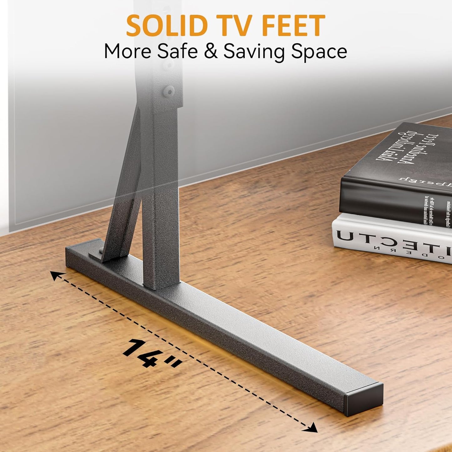 EZISE 35-75 Inch 7 120lbs, 800x400mm Universal TV Stand Legs for LCD/LED/OLED TVs, Tabletop TV Mount Base with Height