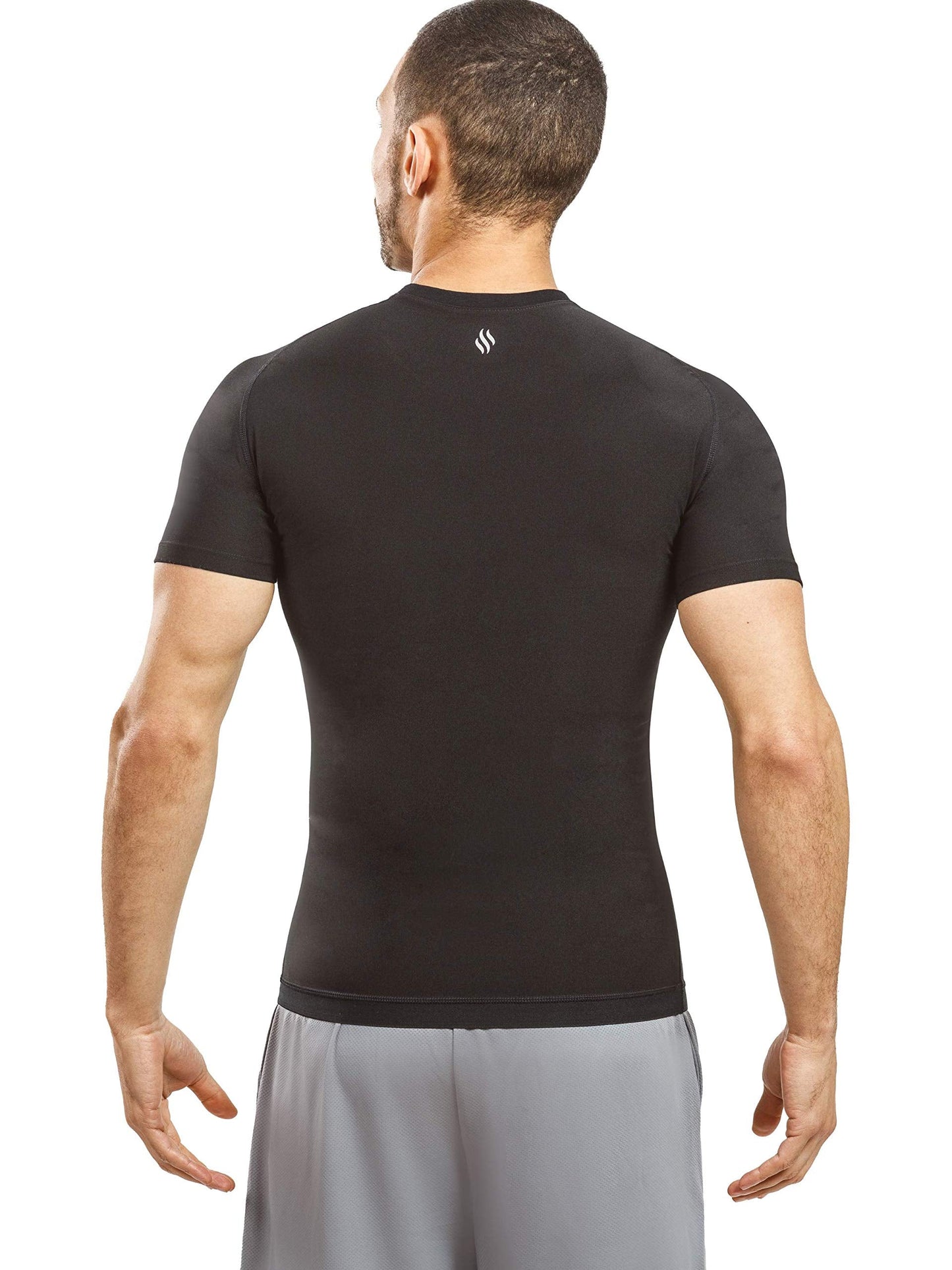 Sweat Shaper Men's Sauna Suit Shirt - Heat Trapping Sweat Compression Vest, Shapewear Top for Men, Sweat More & Look Great, Gym Workout Exercise Versatile Heat Shaper Jacket (Black, Small)
