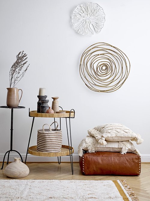 Creative Co-Op Handmade White Coral Shaped Paper & Metal Wall Décor (Set of 3 Sizes)