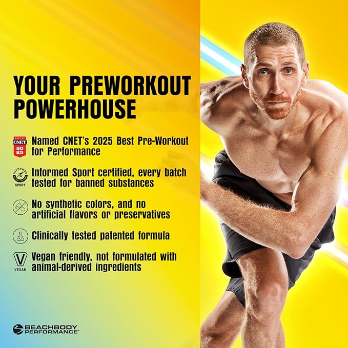 BODi Energize Pre Workout Powder - Beta-Alanine, Quercetin & Low-Dose Caffeine Formula for Enhanced Energy & Focus, Increase Energy & Endurance Supplement, Strawberry Lemonade, 40 Servings