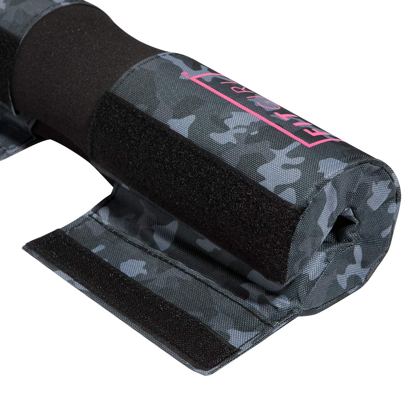 FITGIRL - Squat Pad and Hip Thrust Pad for Leg Day, Barbell Pad Stays in Place Secure, Thick Cushion for Comfortable Squats Lunges Glute Bridges, Olympic Bar and Smith Machine (Deluxe Camo)