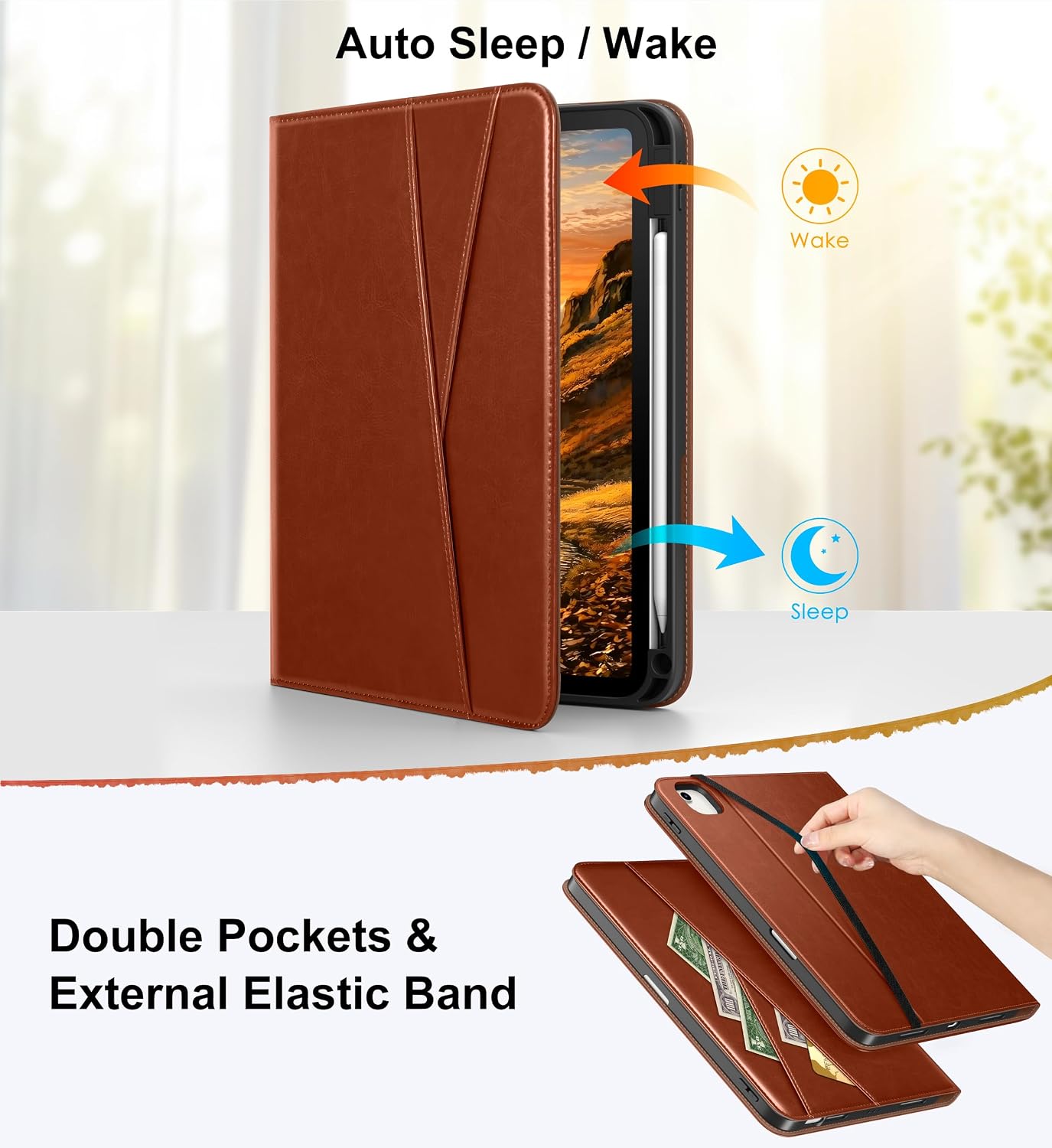 DTTO 11 inch M4 M3 M2 (2026/2025/2024), 5th 4th (2022/2020), 360 for iPad Air Case / / iPad Air / Gen Degree Rotating