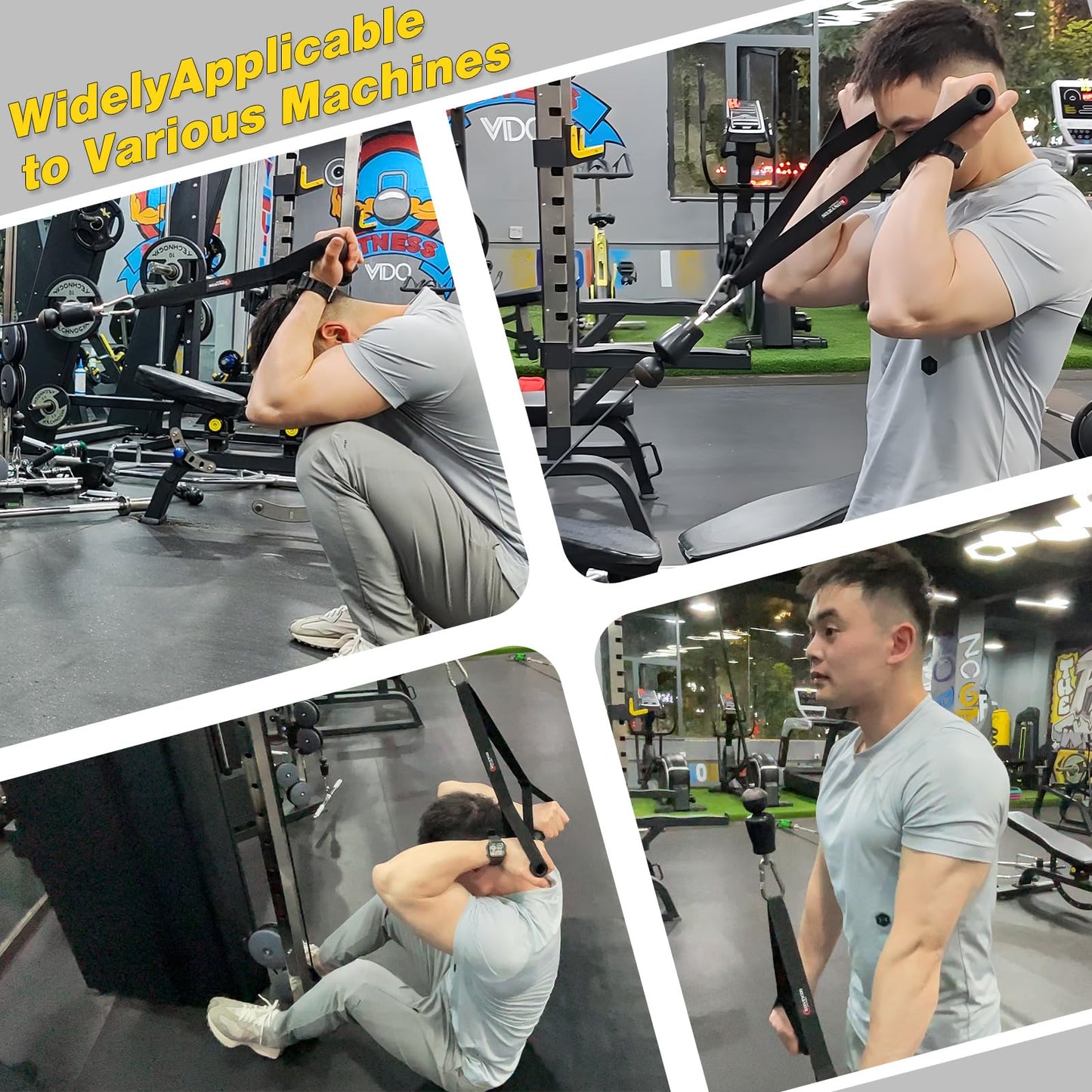 XonyiCos Portable landmine Straps Handle for landmine Attachment for barbellGrips Landmine Attachments Home Gym Equipment for Build Arm Shoulder Back Muscles