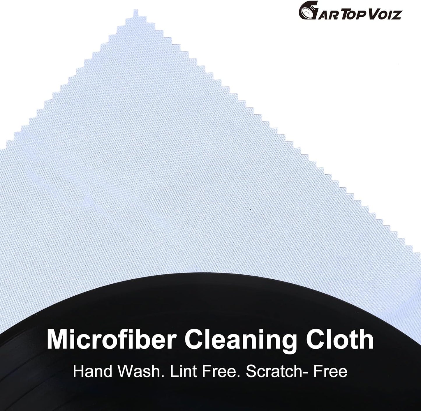 Gartopvoiz 6 Pack 12''x12'' Record Cleaning Cloth, Anti-Static Microfiber Towel by Lint-Free Cleaner for LP Record
