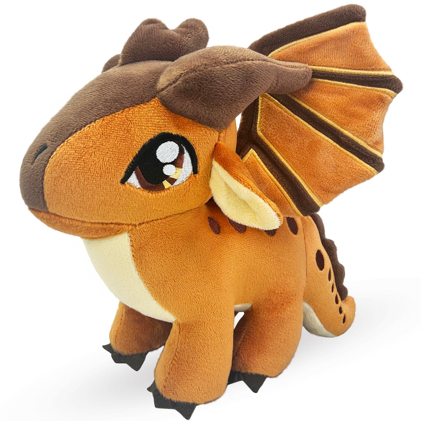 Kobataro Wings Mud Dragon Plush Toys Stuffed Animal Plushies Cute Dragon Figure Merch Present for Kids Aged 3+ (Brown)