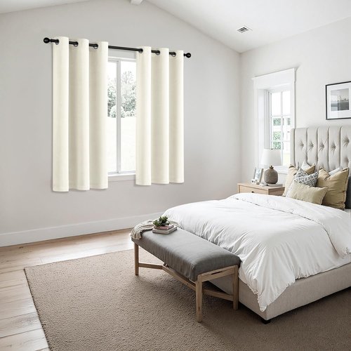 MIULEE Blackout Curtains - Thermal Insulated Room Darkening Drapes | 45-Inch Grommet Panels, Noise Reduction