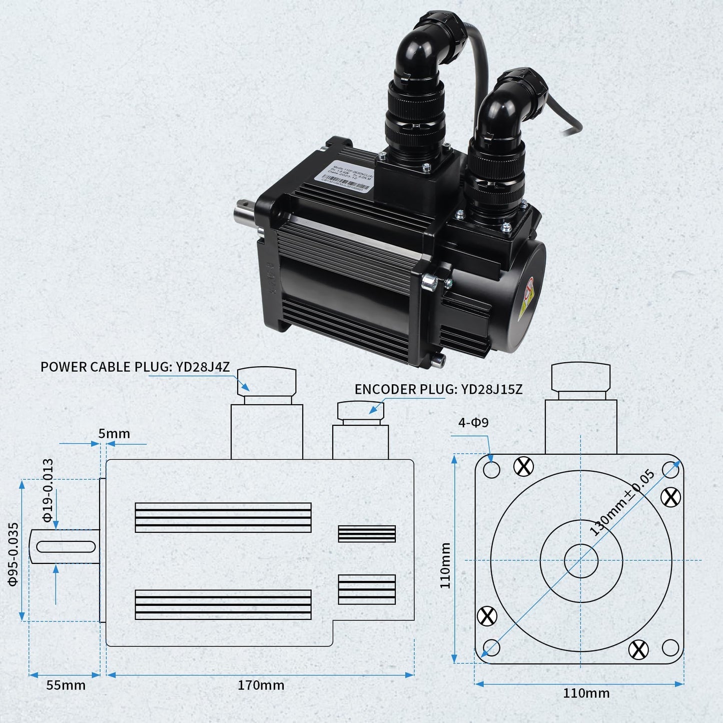 CNCTOPBAOS 1.8KW AC Servo Motor Driver Kit 3000rpm/4000rpm 220V 5.7Nm/16Nm 1800W CNC Servo Driver Controller System with 17-bit Encoder for CNC Automatic Device/Cutting Engraving Milling Lathe Machine