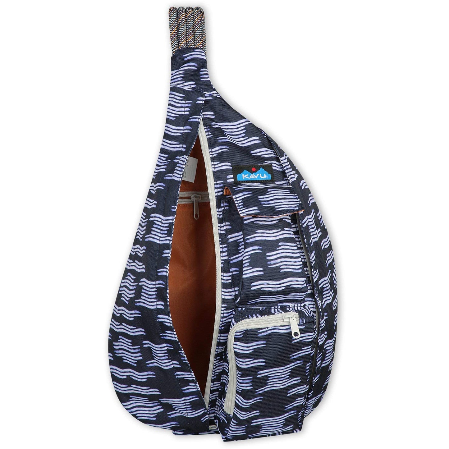 KAVU Original Rope Sling Pack with Adjustable Rope Shoulder Strap, Evening Tide
