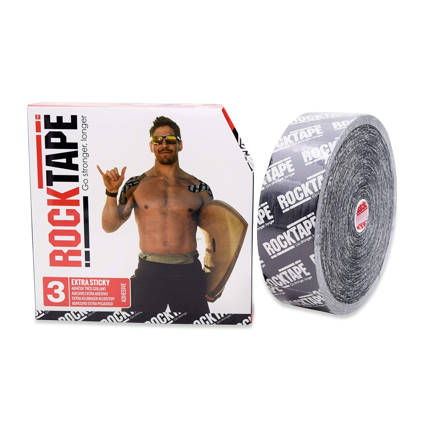 RockTape H2O Black Logo 2" x 16.4' (5cmx5m)