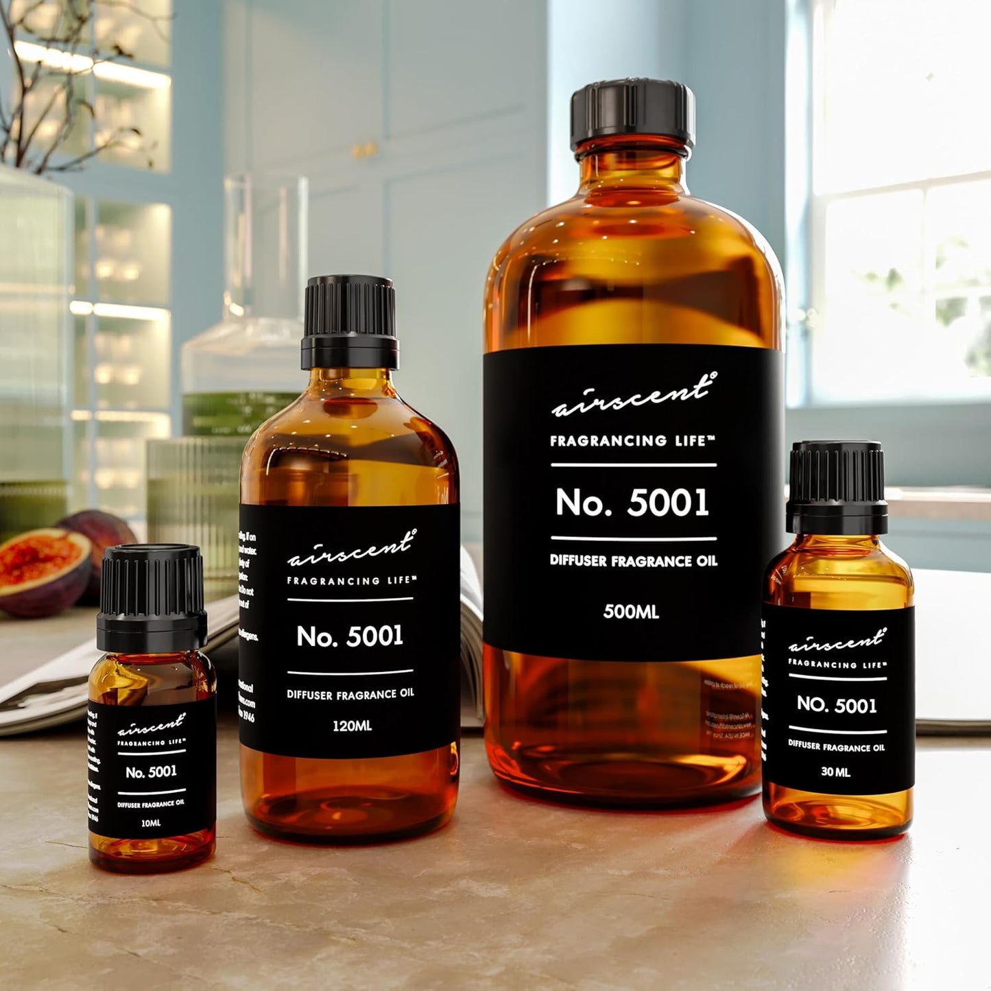 AirScent Bac. Rouge Inspired Diffuser Oil - Premium Fragrance for Ultrasonic & Waterless Diffusers | 10 mL Glass Dropper Bottle