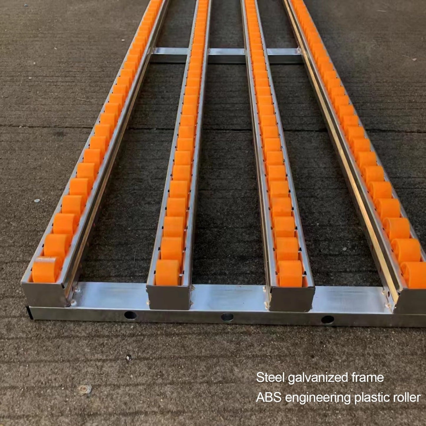 Light-Duty Roller Conveyor Slides, 11.8x47.2in ABS Plastic Unloading Pulley for Factories & Warehouses, Collapsible Design for Easy Transport and Setup