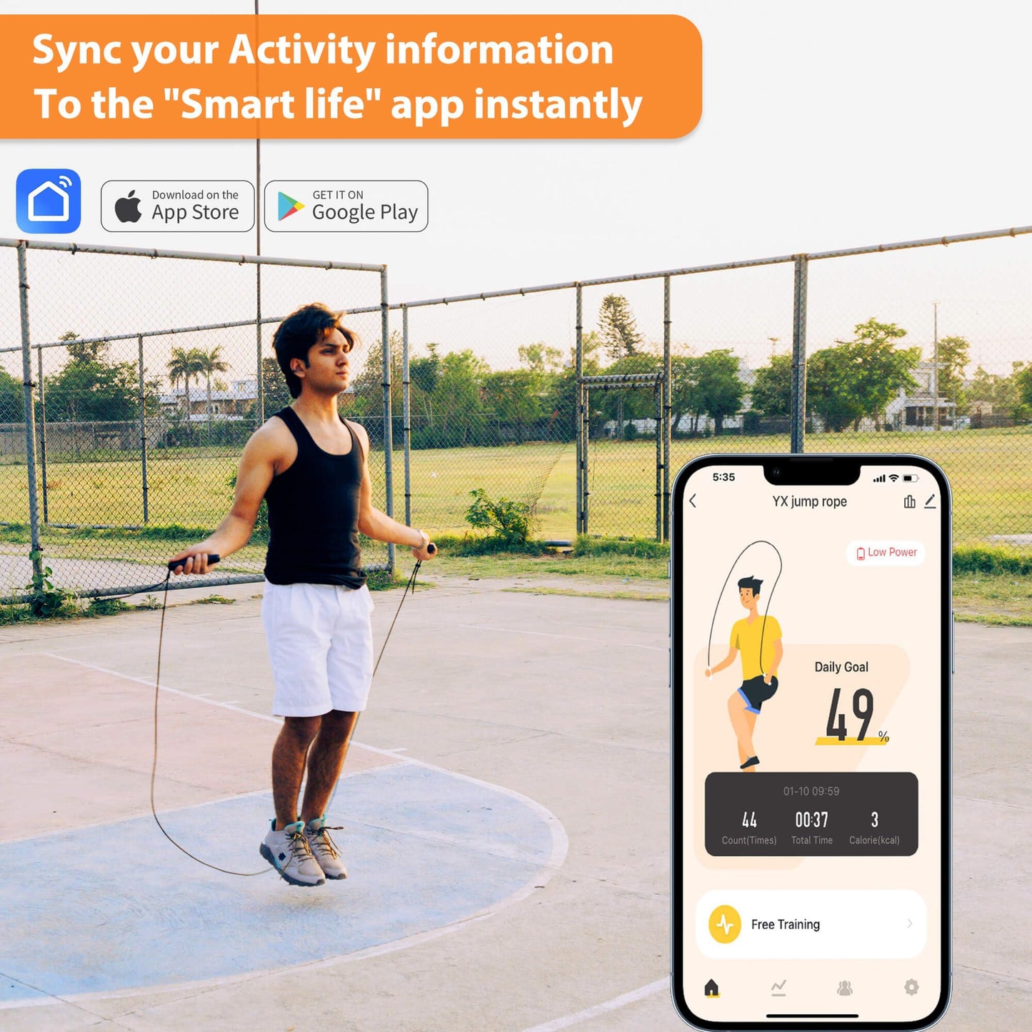 Jump Rope, Tangle free rapid speed jump ropes with counter for women,Skipping rope with app for fitness men, women's home exercise, workout, fitness gifts for adults, Kids