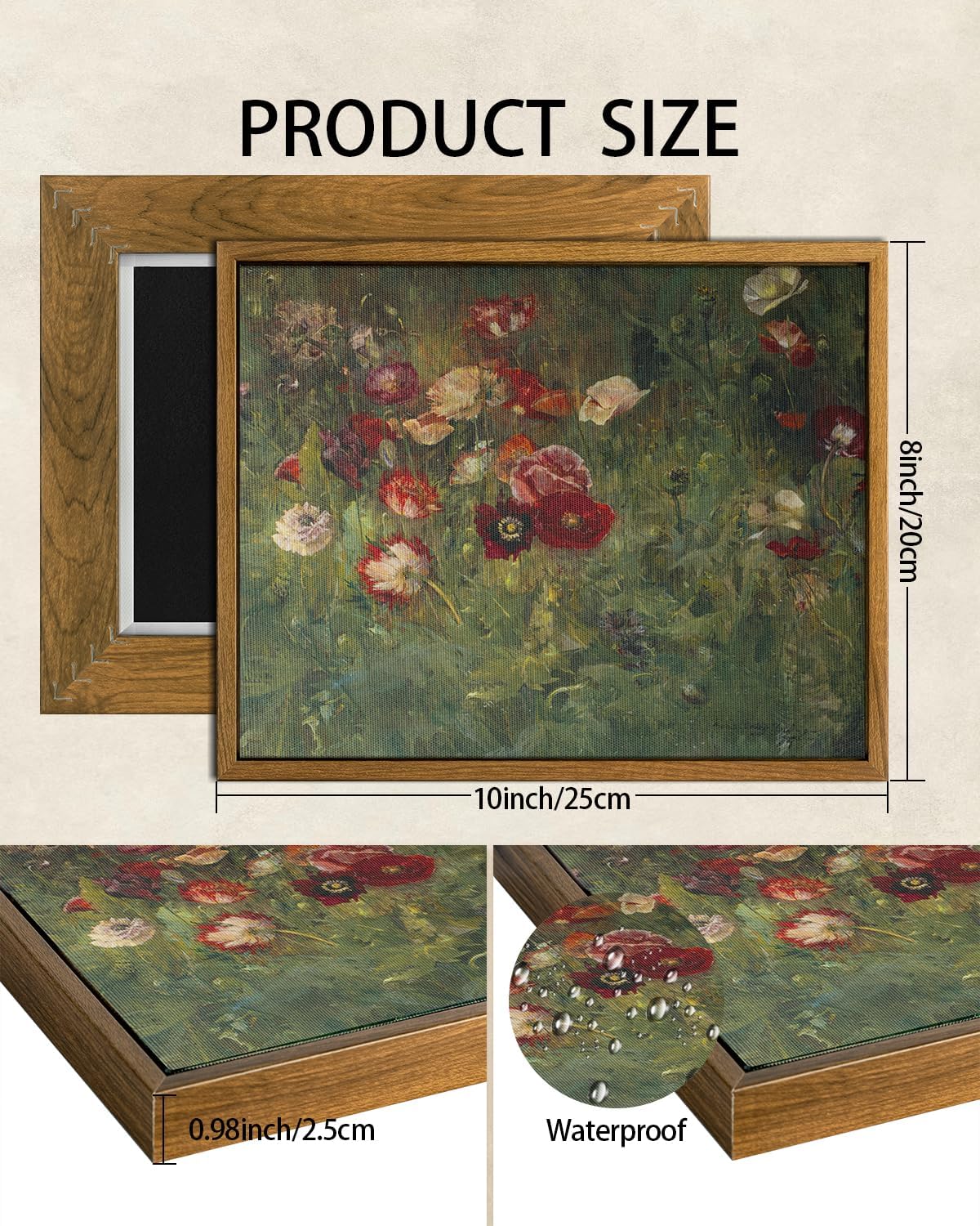 Rustic Autumn Floral Pumpkin Wall Art - Perfect Thanksgiving Decor for Farmhouse Living Room