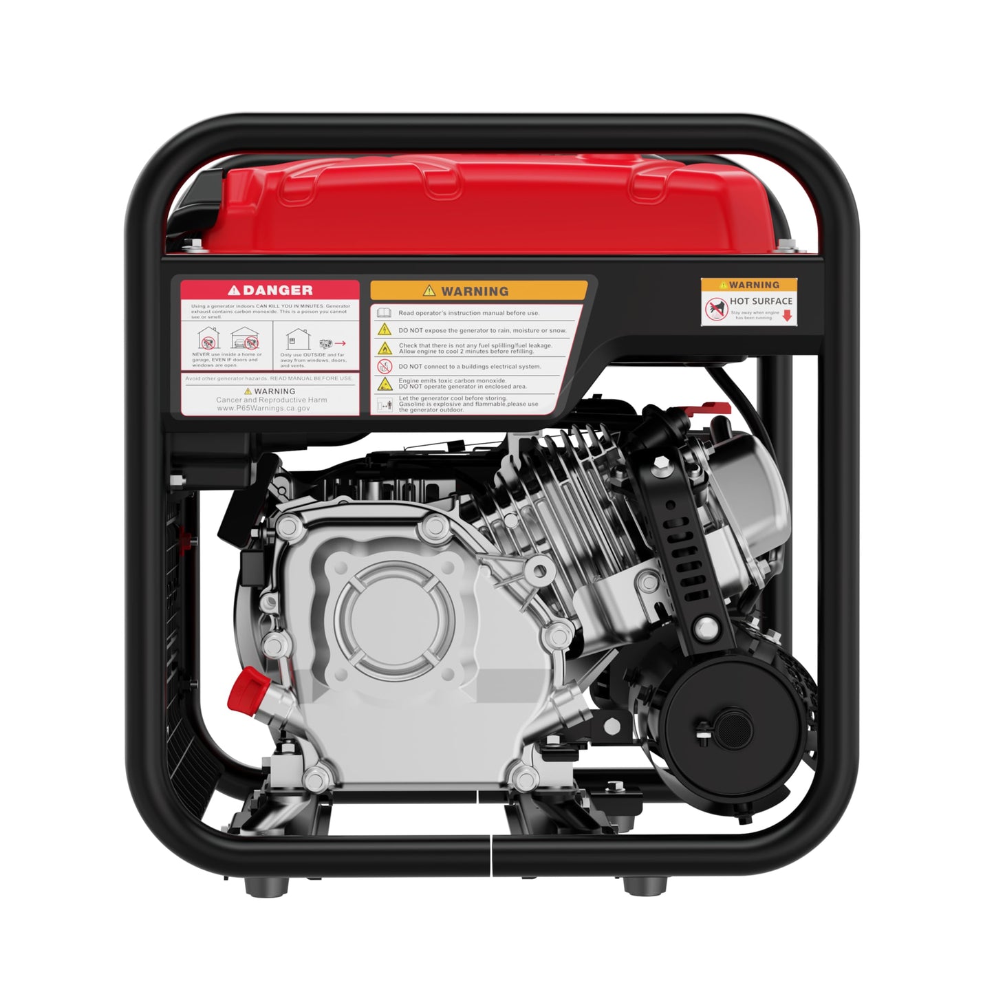 PowerSmart 4500W Portable Inverter Generator, 3800W Rated Super Quiet Gas Powered Engine with CO Alarm, Parallel Ready, 223cc, Clean Power for Sensitive Electronics, RV Ready & Emergency Home Backup