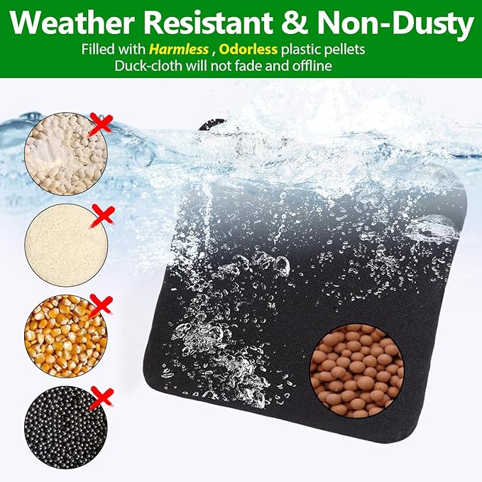 EunHo Cornhole Bags Set of 8 Regulation Size & Weight Corn Hole Bean Bags Official Professional All Weather for Tossing Game with Carry Case