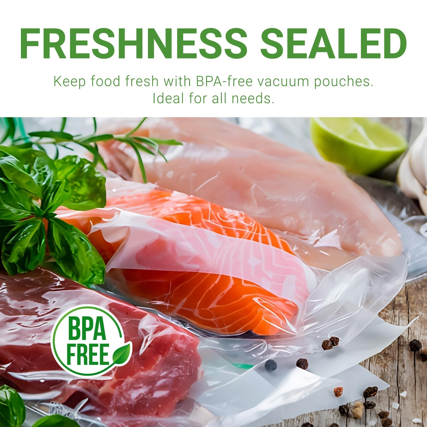PouchWorth 500 pcs Clear 11" x 16", 3 mil Chamber Machine Pouches, Pre-Cut Chamber Vacuum Sealer Bags, Heavy Duty Seal Pouch, BPA-Free Chamber Sealer Bags with Tear Notch