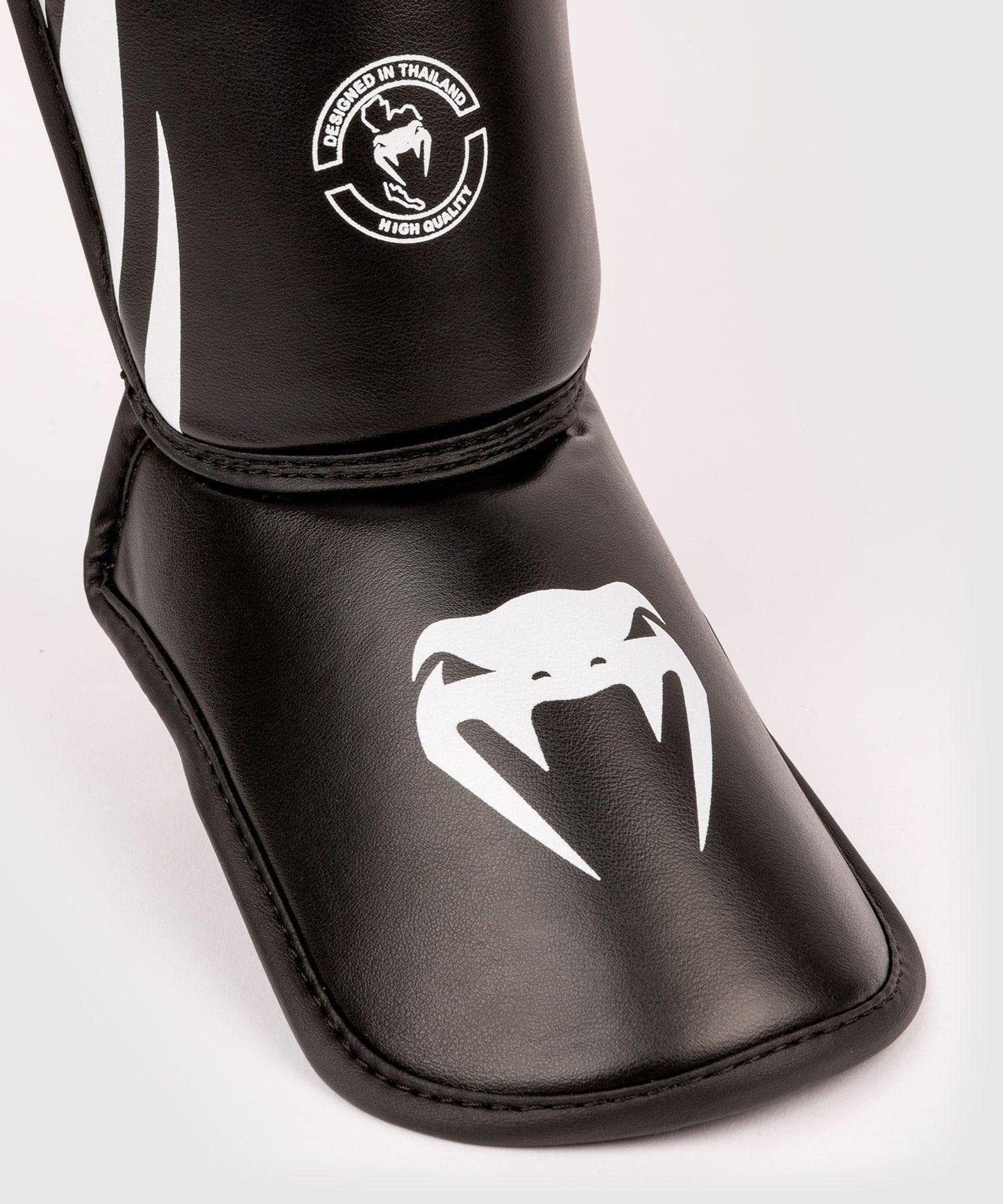Venum Challenger Kids Shin Guards - Black/White - S