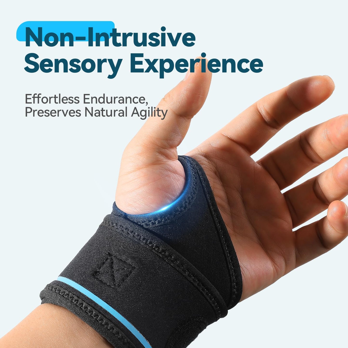 AGPTEK Wrist Hand Brace for Mild Carpal Tunnel Syndrome Arthritis Tendonitis Pain Relief, Adjustable Wrist Support for Weightlifting, Gym, Wrok, Sports, Daily Use- Right Hand